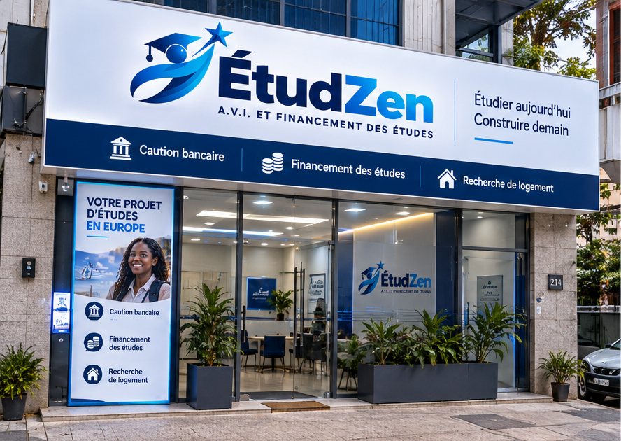 Façade de l'agence ÉtudZen